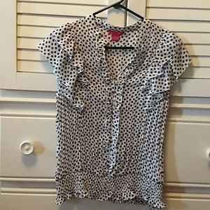 Sunny Leigh short sleeve blouse.
